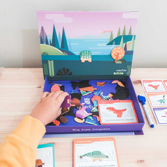 mierEdu Magnetic Art Case - Dino World