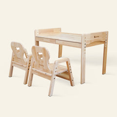 myduckling Kids Activity Adjustable Table with 2 Chairs - Bear
