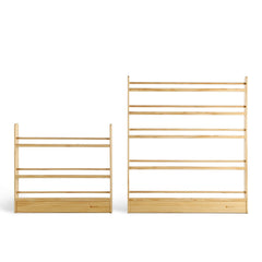 myduckling NALA 3 Tier Adjustable Solid Wood Bookshelf