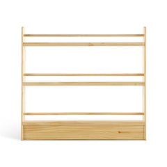 myduckling NALA 3 Tier Adjustable Solid Wood Bookshelf