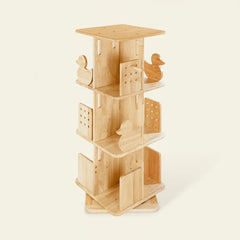 myduckling Montessori Rotating Bookcase - Natural