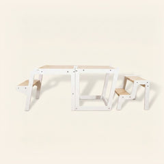 myduckling Convertible Learning Tower - White/Natural