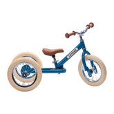 Trybike 2 in 1 Vintage Steel Balance Bike - Blue