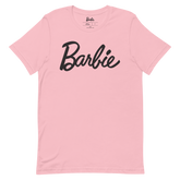 Barbie Script Logo Unisex Pink T-Shirt