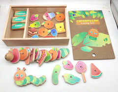 QToys Caterpillar lacing set