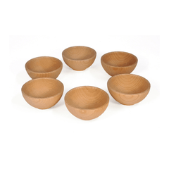 Bauspiel Set of 6 Wooden Bowls