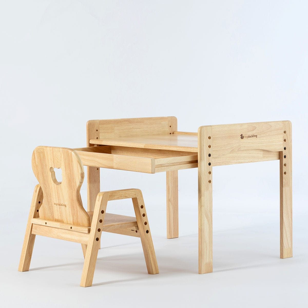 myduckling Primary Adjustable Table and Chair Set - Bear