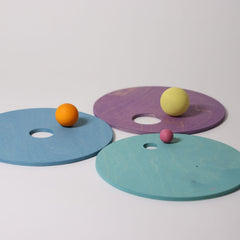 Grimm's Rolling Discs Set for Stapelstein - Cool Pastel