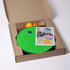Grimm's Rolling Discs Set for Stapelstein - Cool Rainbow