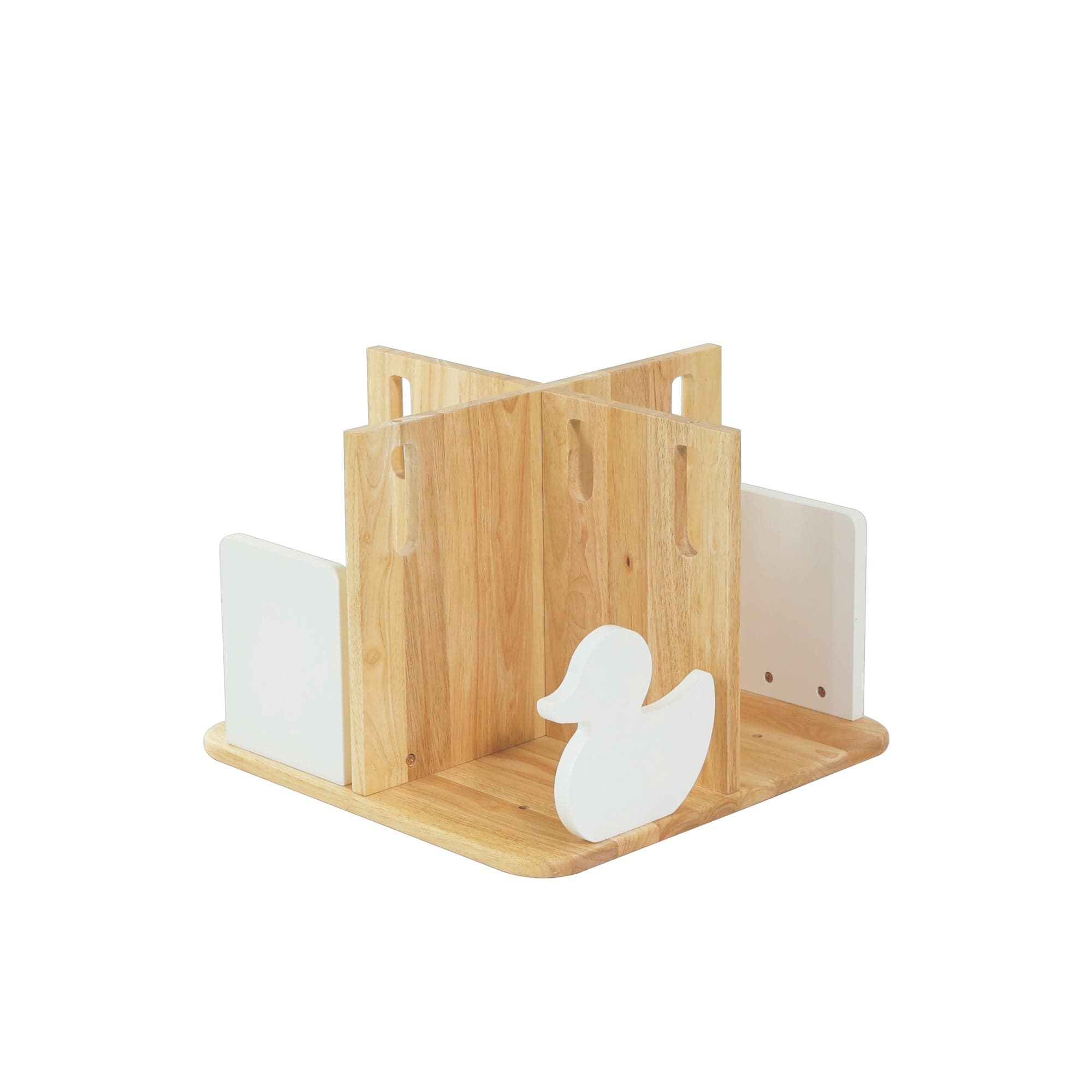 myduckling Montessori Rotating Bookcase Addon Layer - White/Natural