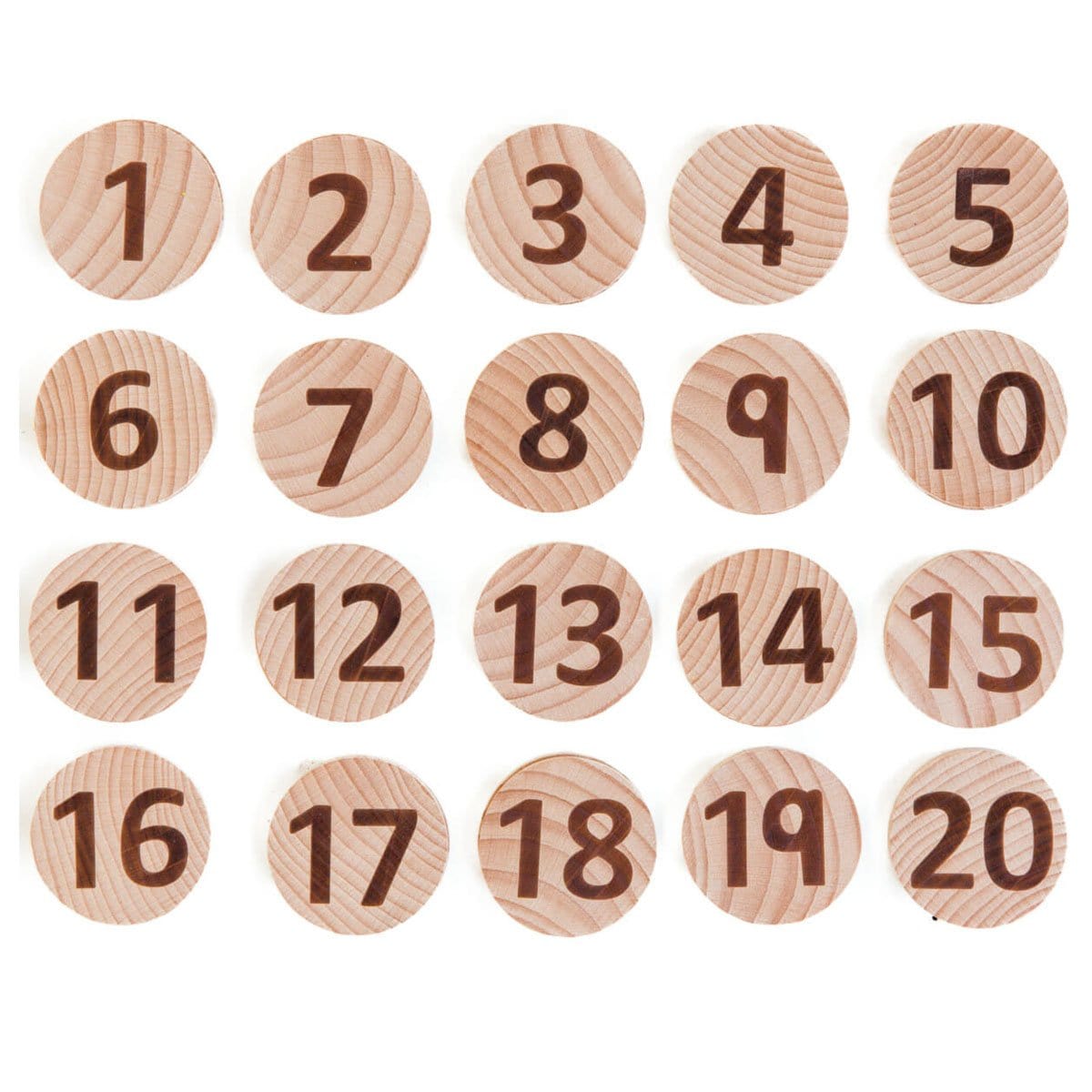 Freckled Frog Tactile Wooden Numbers set