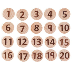 Freckled Frog Tactile Wooden Numbers set