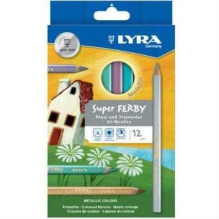 Lyra Super Ferby Lacquered 12 Metallic Pencils