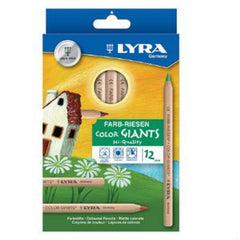 Lyra Colour Giants Unlacquered 12 Assorted Standard Black and White