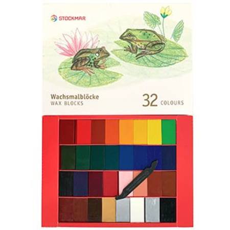 Stockmar Wax Crayons 32 Blocks in Presentation Gift Box