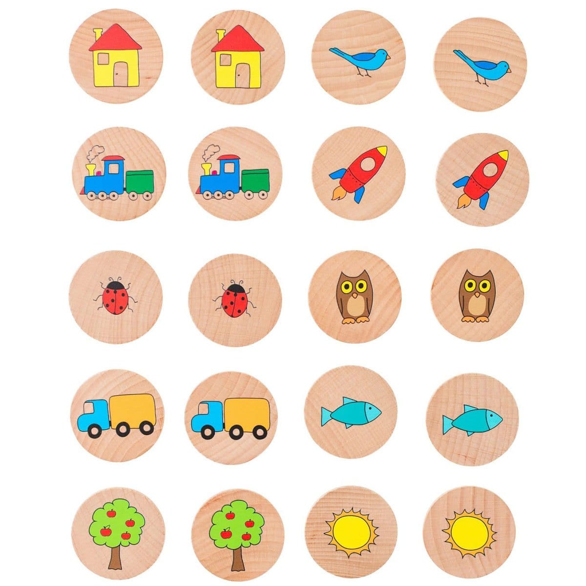 Freckled Frog Wooden Matching Pairs - The Original