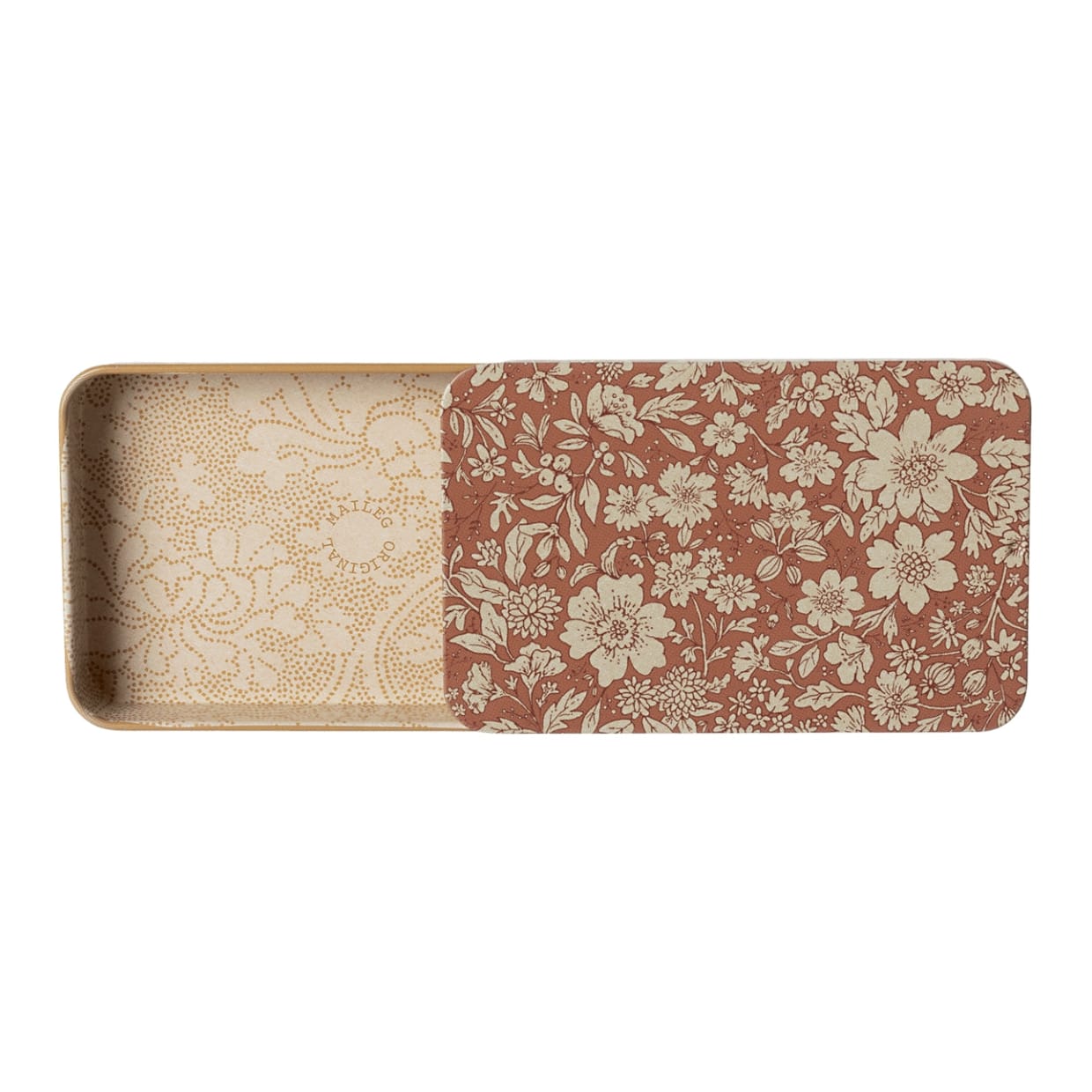 Maileg Metal Box Sliding Lid Blossom Heather