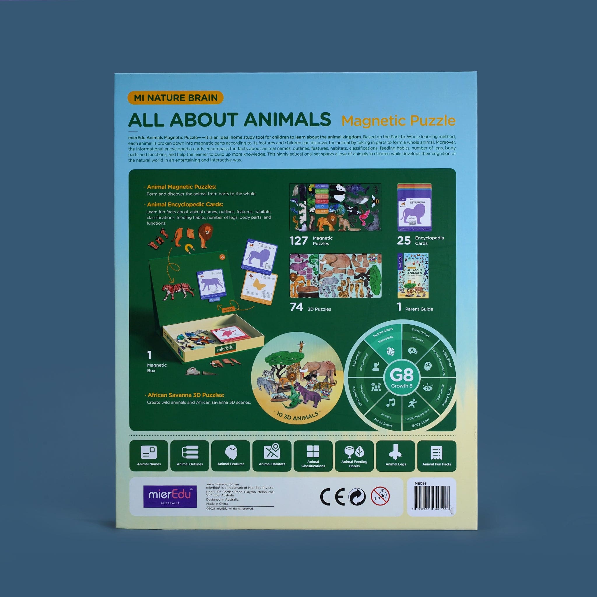 mierEdu All About - Animals Magnetic