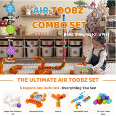 Fat Brain Toys Air Toobz Ultimate Play Bundle