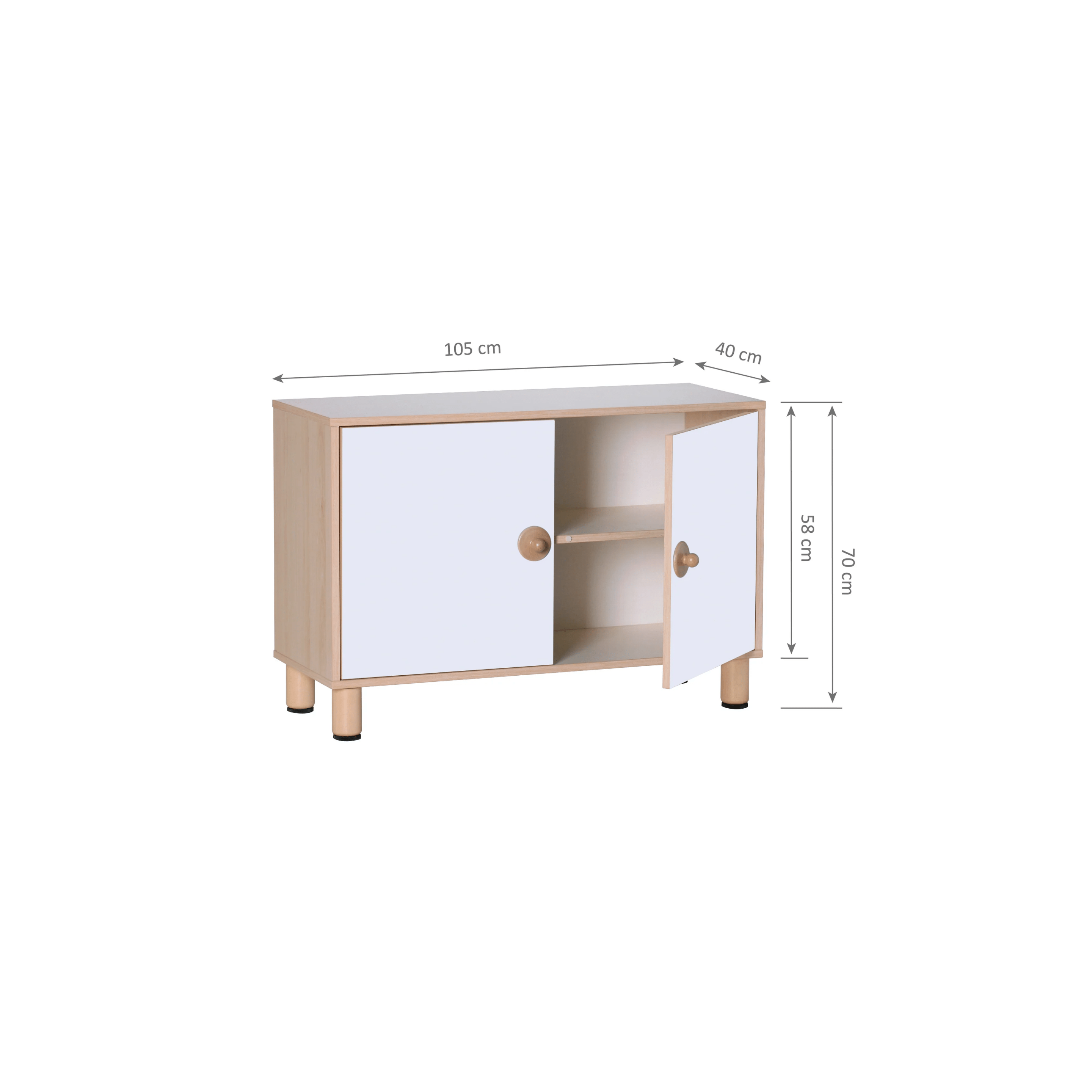 GAM Furniture 2-Layer Cabinet 105 cm