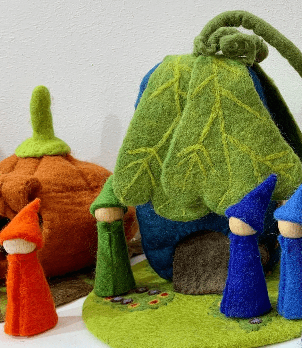 Papoose Toys - Rainbow Gnomes Wood Bodies (7 Piece Set)