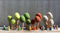 Papoose Toys - Earth Spring Trees (3 Piece Set)