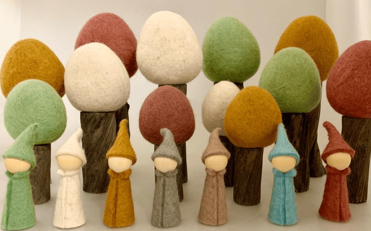 Papoose Toys Earth Four Season Trees Set of 12