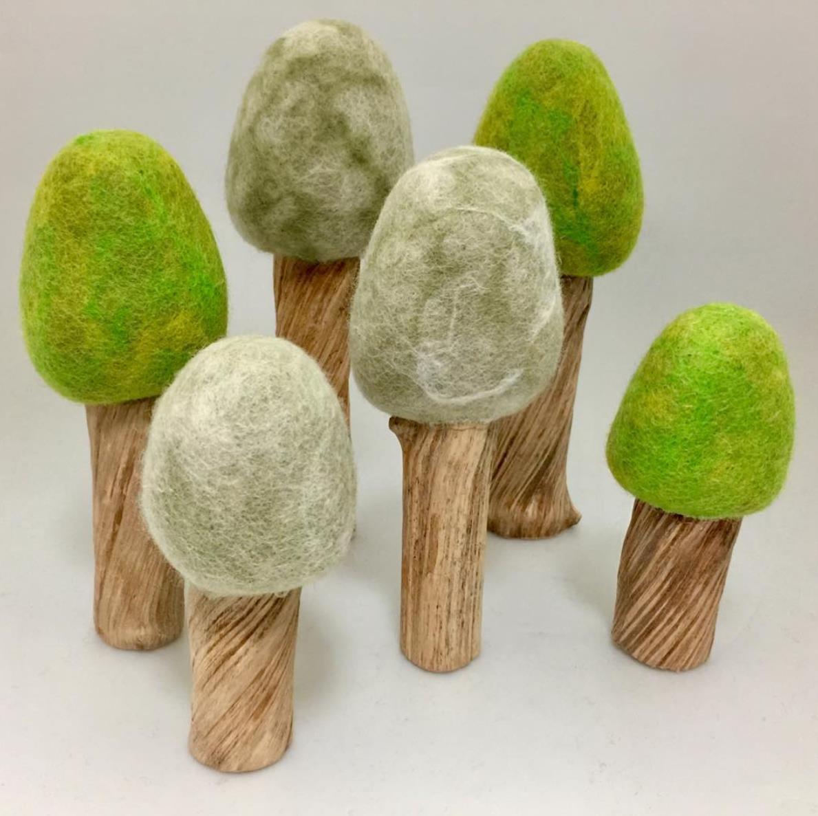 Papoose Toys - Spring Trees (3 Piece Set)