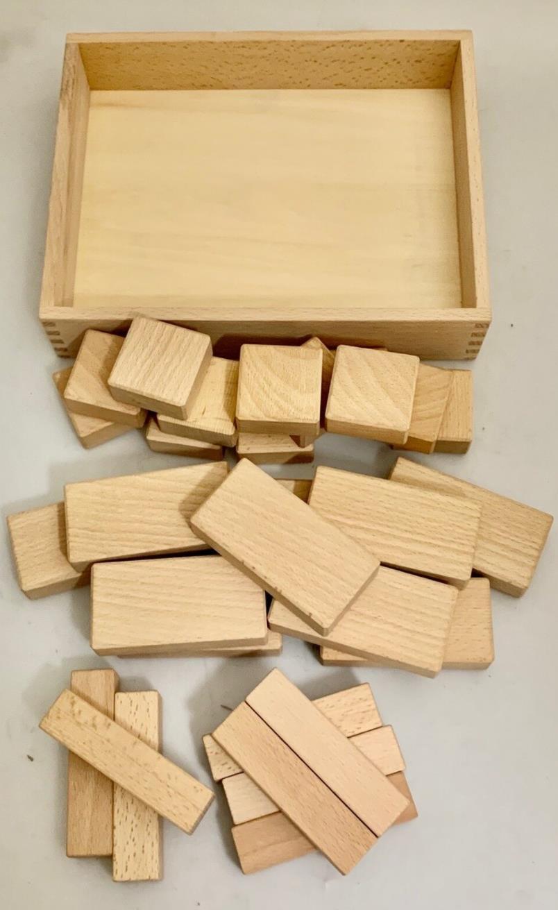 Papoose Toys - Mixed Natural Wood Blocks (30 Piece Set)