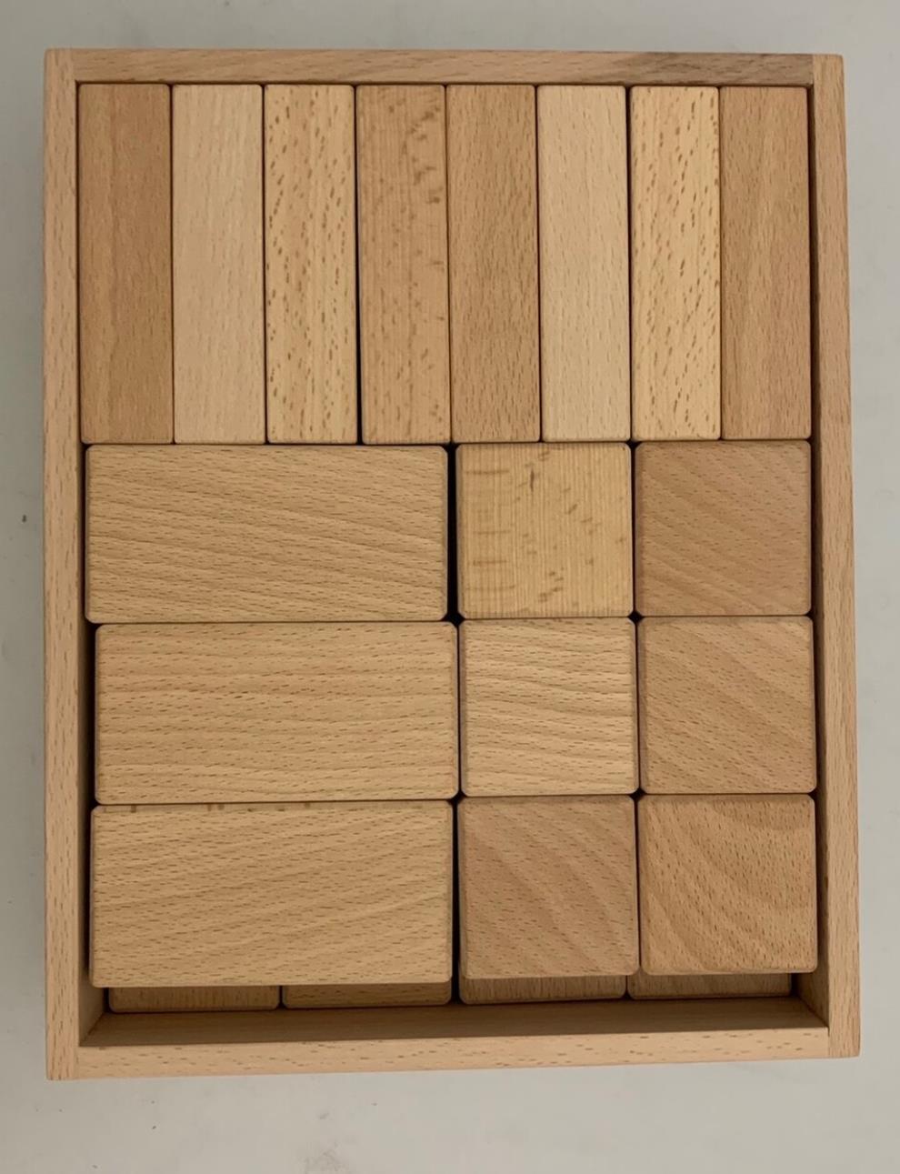 Papoose Toys - Mixed Natural Wood Blocks (30 Piece Set)