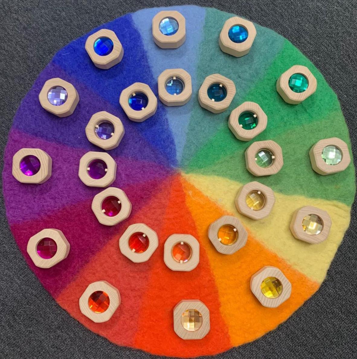 Papoose Toys - Bitcoin Window Rainbow with tray (15 Piece Set)