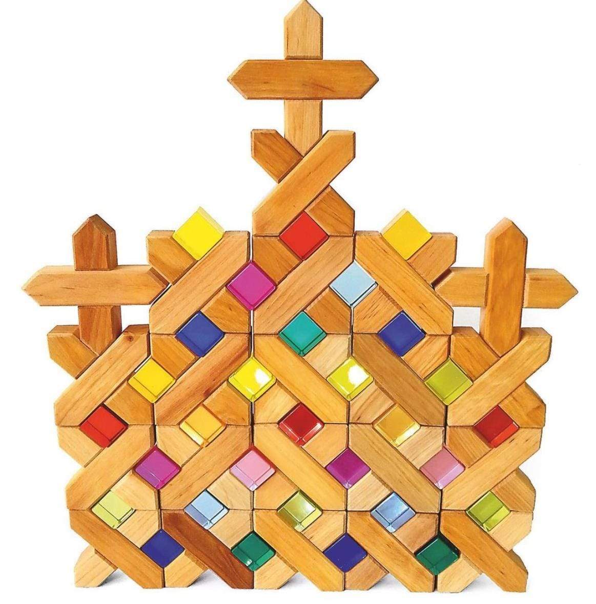 Bauspiel Lucite Cubes 100 Piece Set