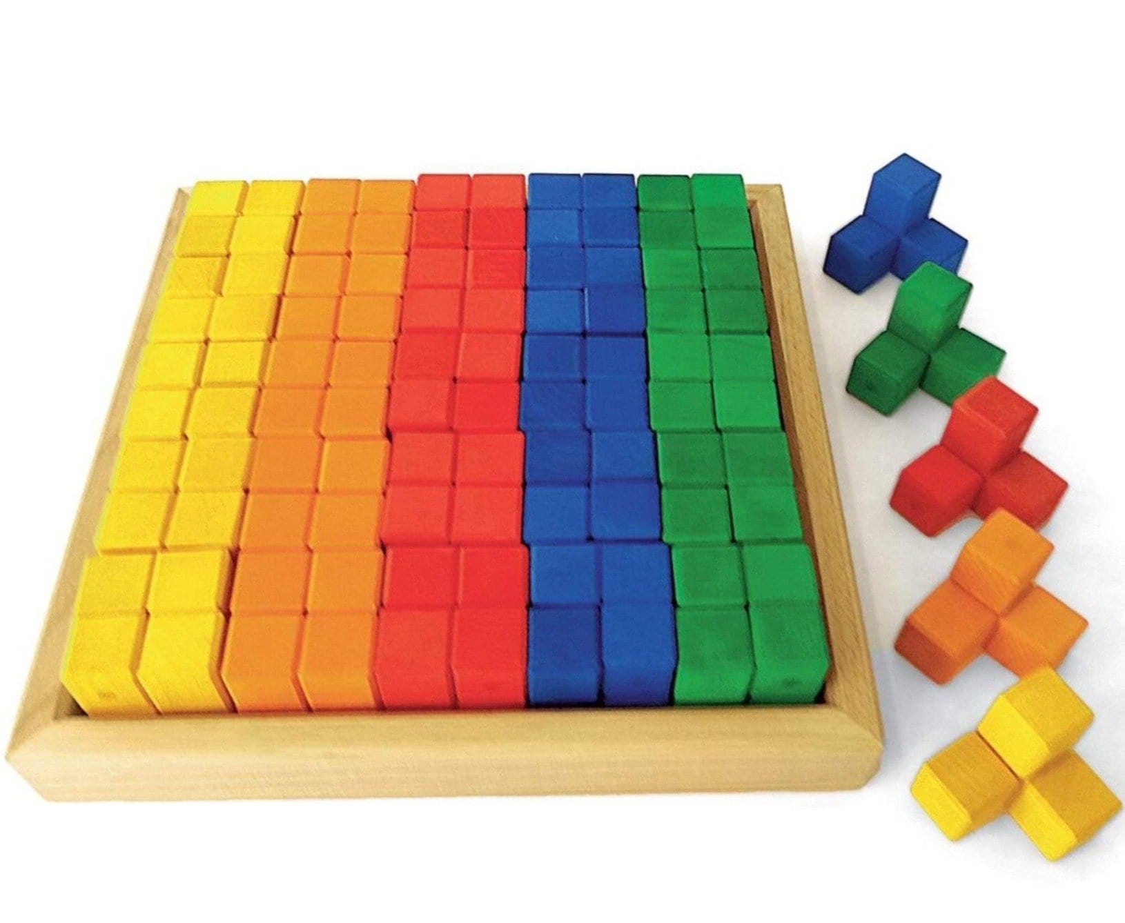 Bauspiel Corner Blocks with tray (50 pieces set)