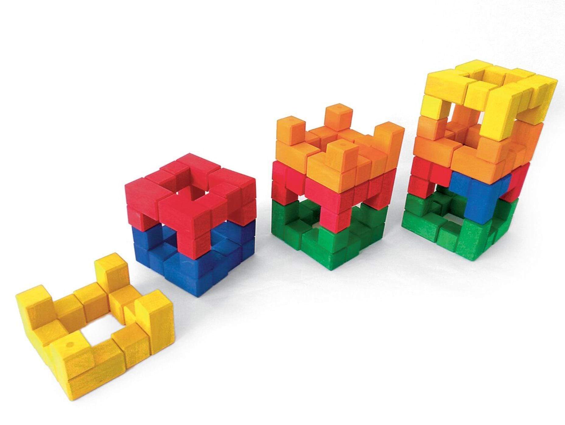 Bauspiel Corner Blocks with tray (50 pieces set)