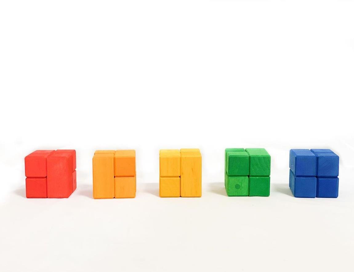 Bauspiel Corner Blocks with tray (50 pieces set)