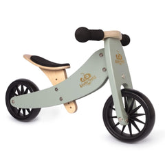 Kinderfeets Wooden 2-In-1 Tiny Tot Trike/Tricycle/Balance Bike (Sage)