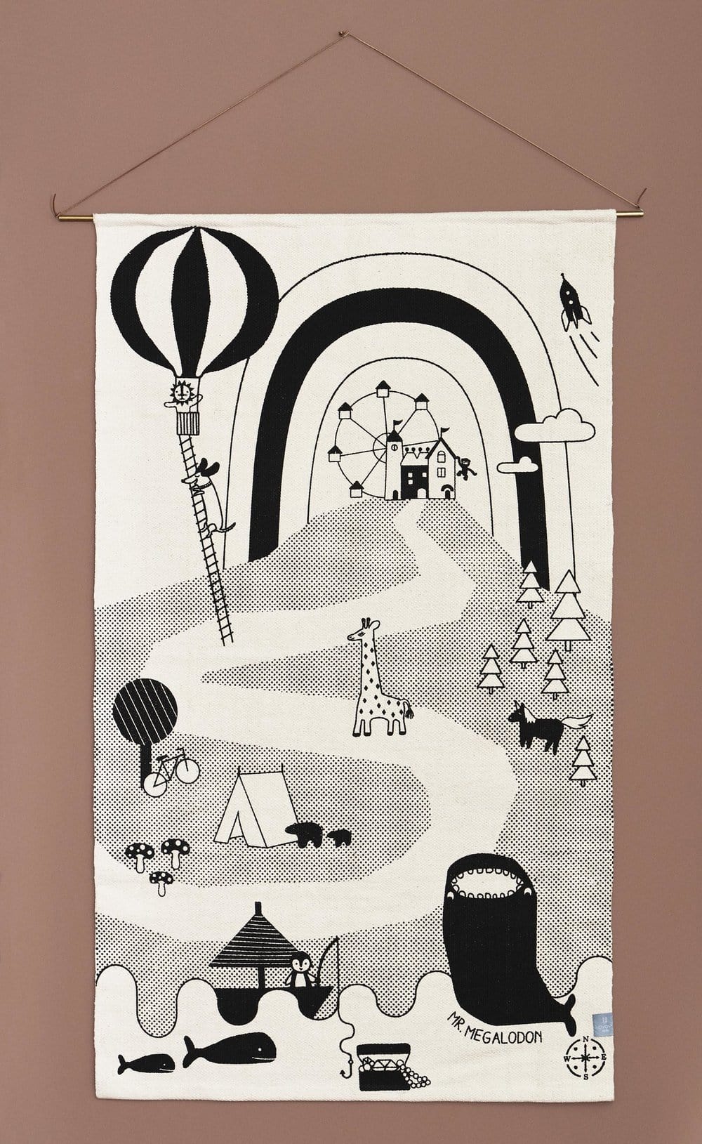 OYOY Mr. Megalodon Adventure Rug