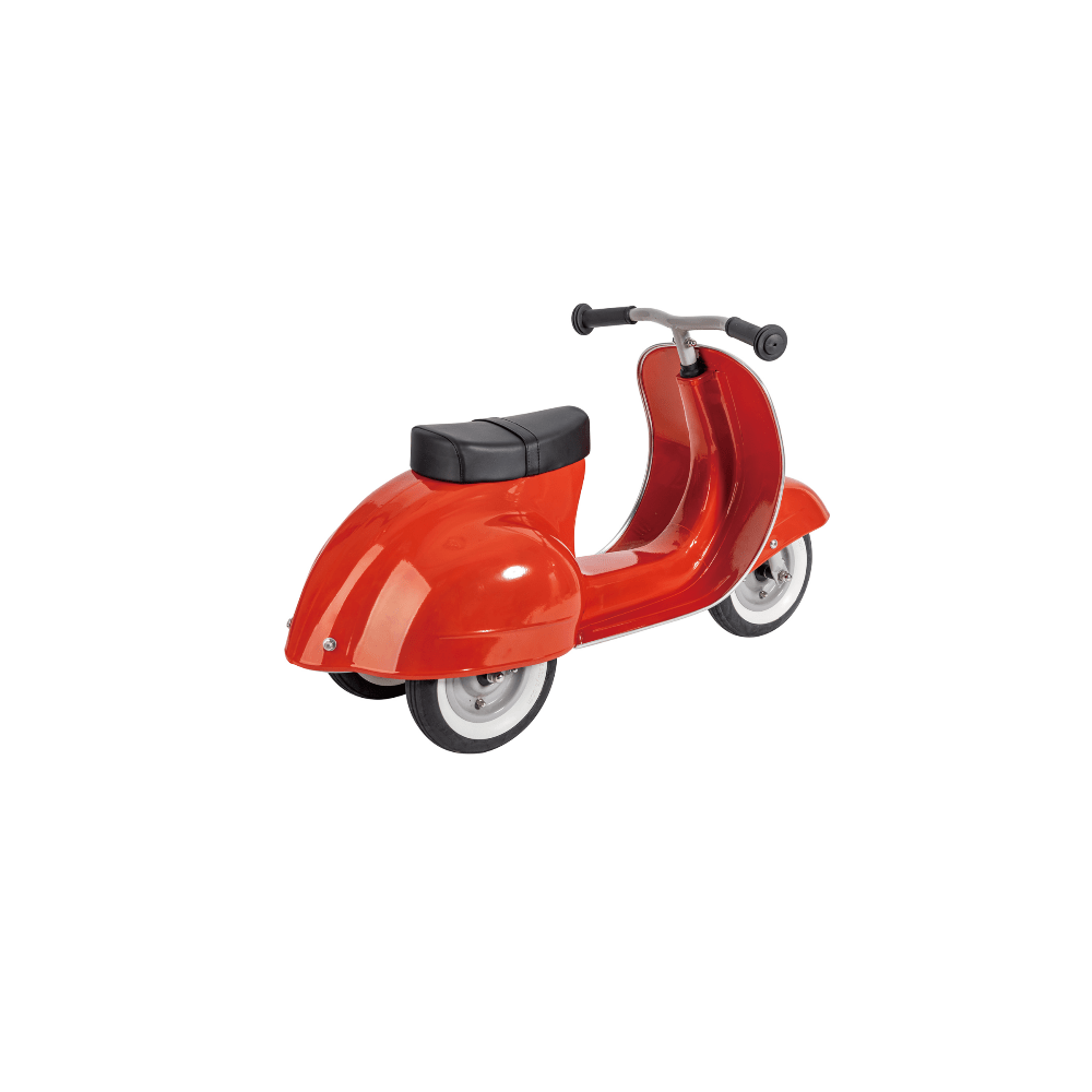 Ambosstoys Primo Classic Red Ride-On  (Leather Seat)