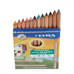 Lyra Colour Giants Unlacquered 12 Assorted Standard Black and White