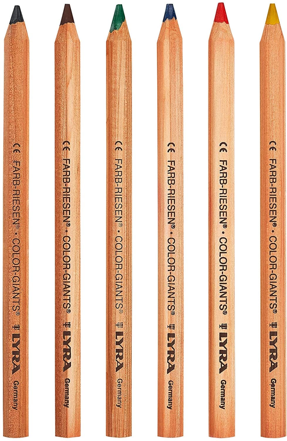 Lyra Colour Giants Unlacquered 6 Assorted Colours