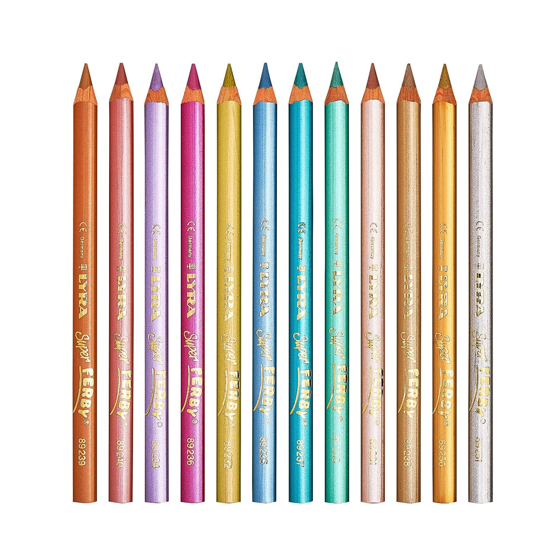 Lyra Super Ferby Lacquered 12 Metallic Pencils