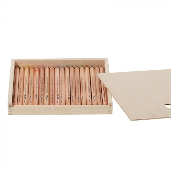 Lyra Colour Giants 18 Unlaq Assorted in Wooden Pencil Case