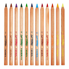 Lyra Super Ferby unlacquered Waldorf 12 assorted colours