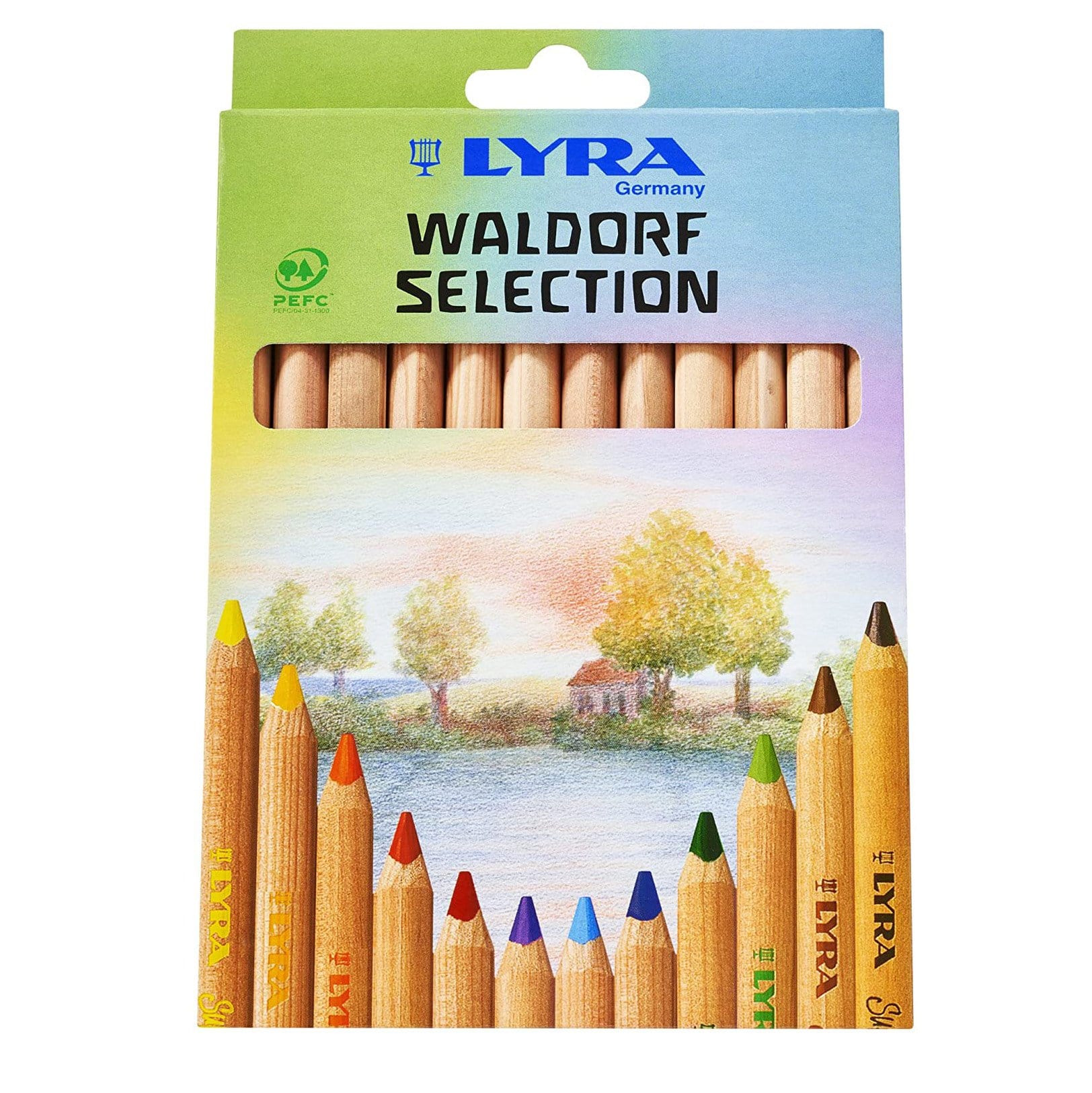 Lyra Super Ferby unlacquered Waldorf 12 assorted colours