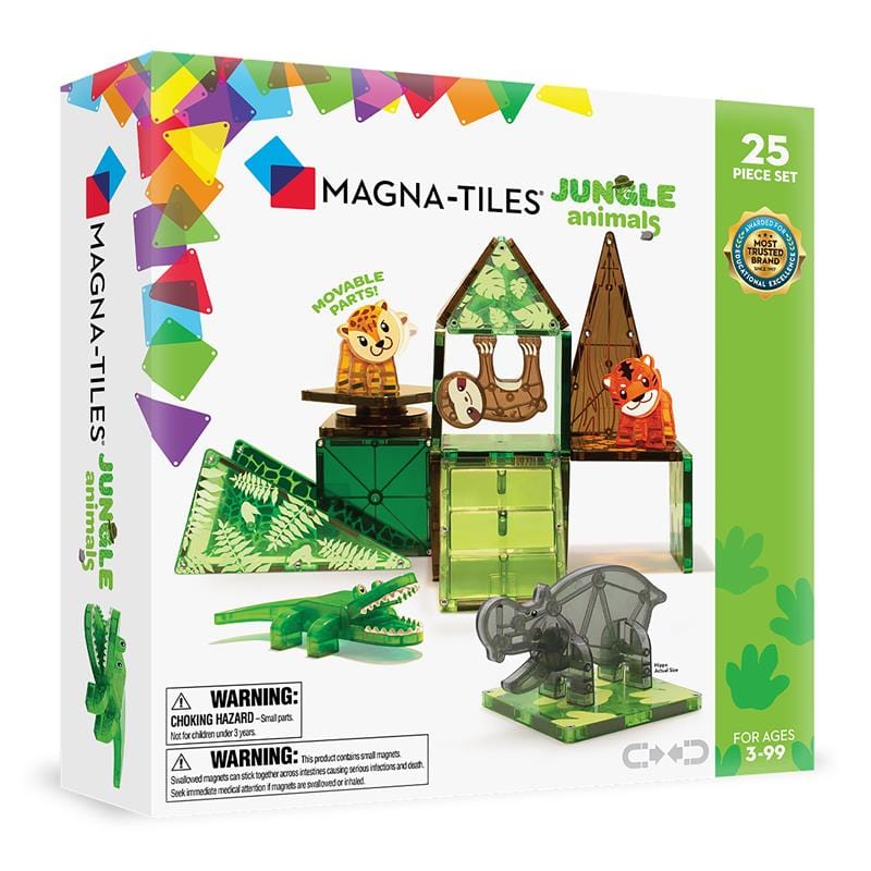 MAGNA-TILES - Jungle Animals - 25 Piece Set
