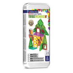 MAGNA-TILES - microMAGS - Tree House 24-Piece Travel Set