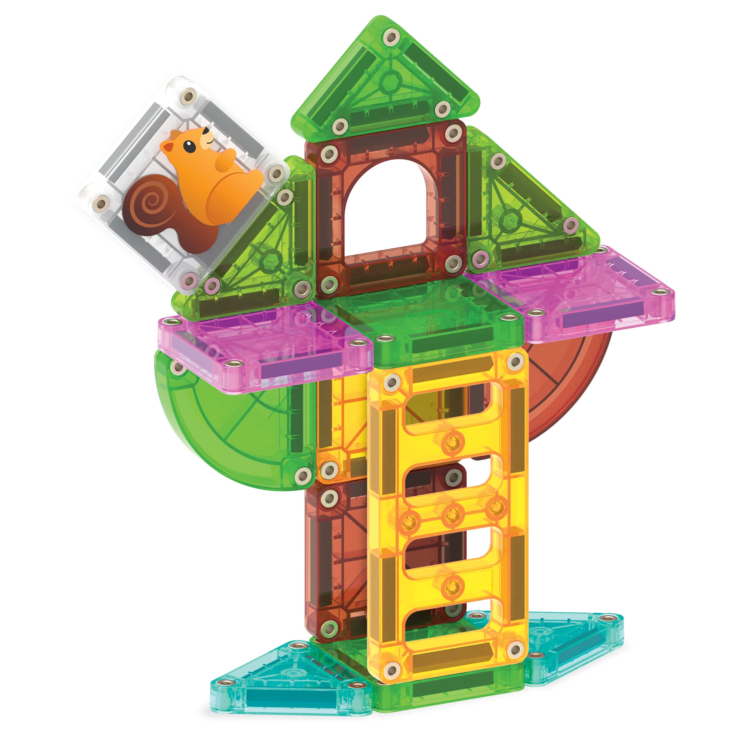 MAGNA-TILES - microMAGS - Tree House 24-Piece Travel Set