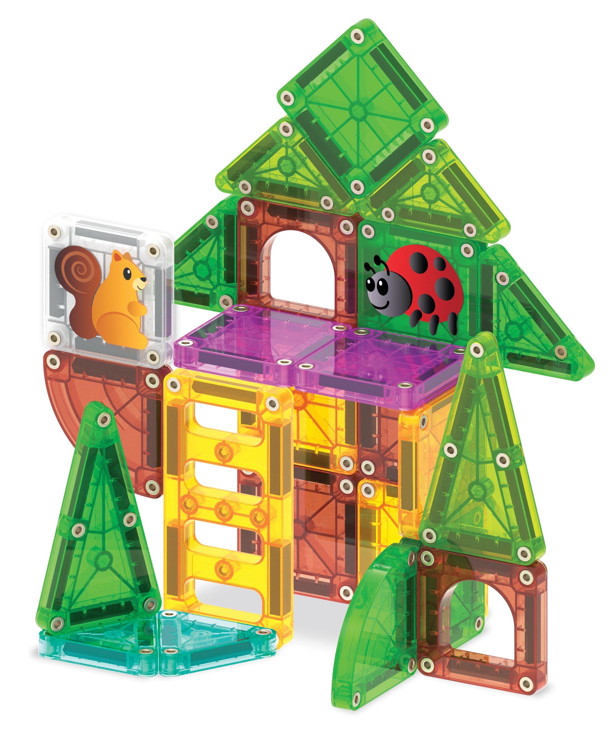 MAGNA-TILES - microMAGS - Tree House 24-Piece Travel Set