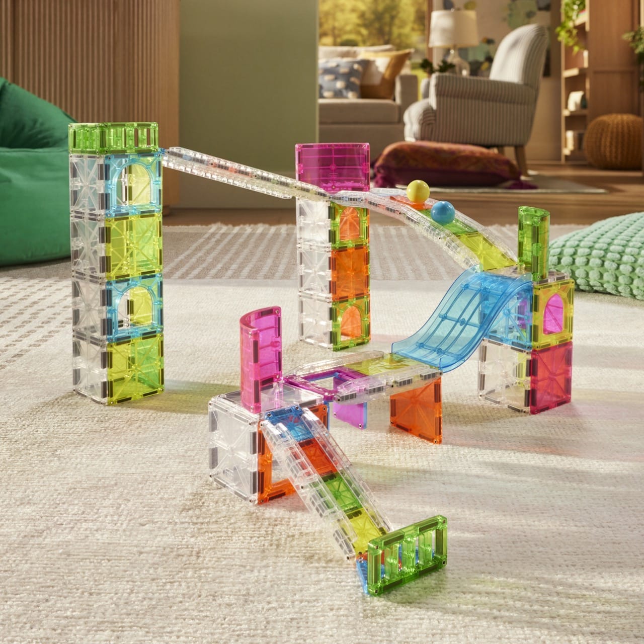 MAGNA-TILES - Rail Racers Max - 80 Piece