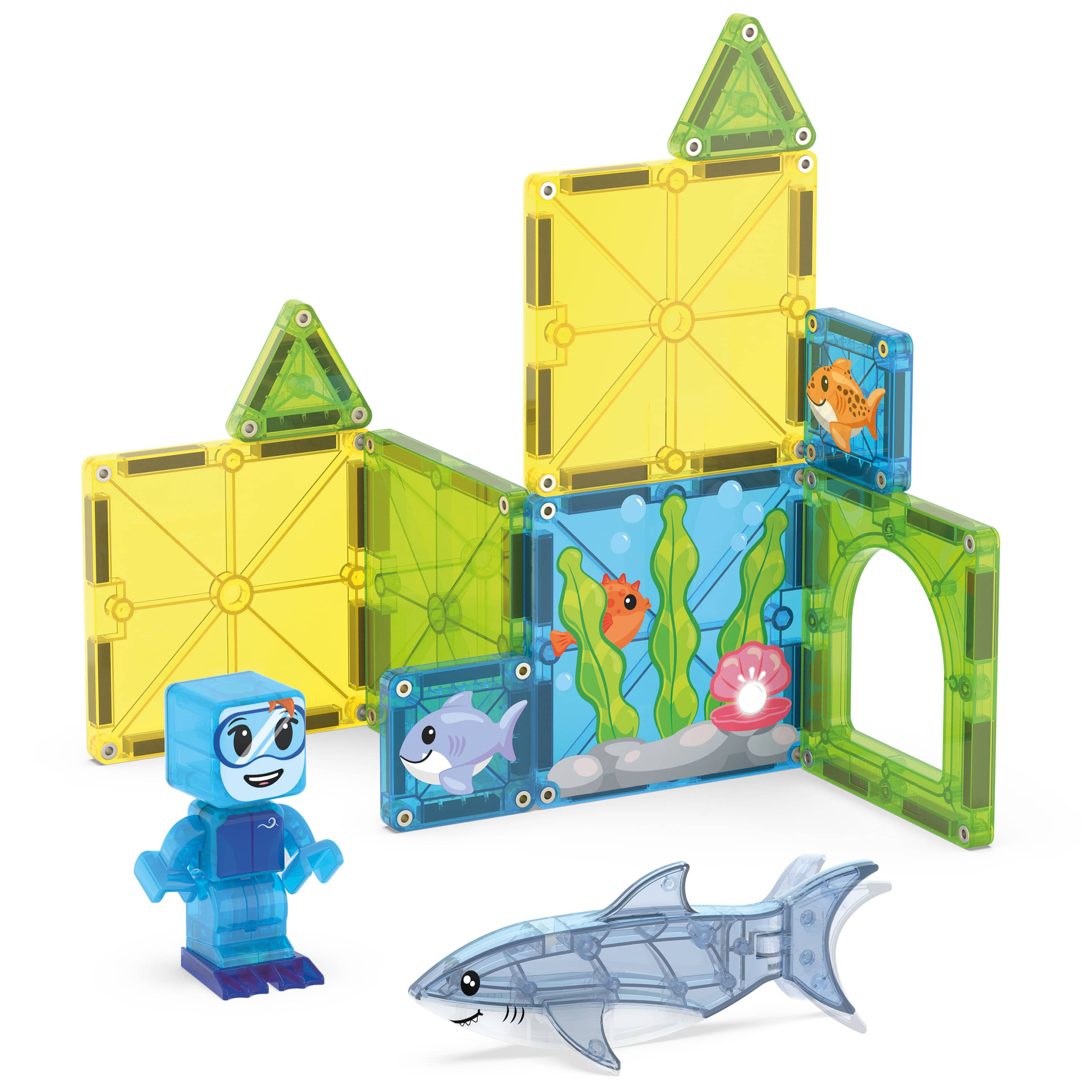 MAGNA-TILES - Shark Dive - 13 Piece